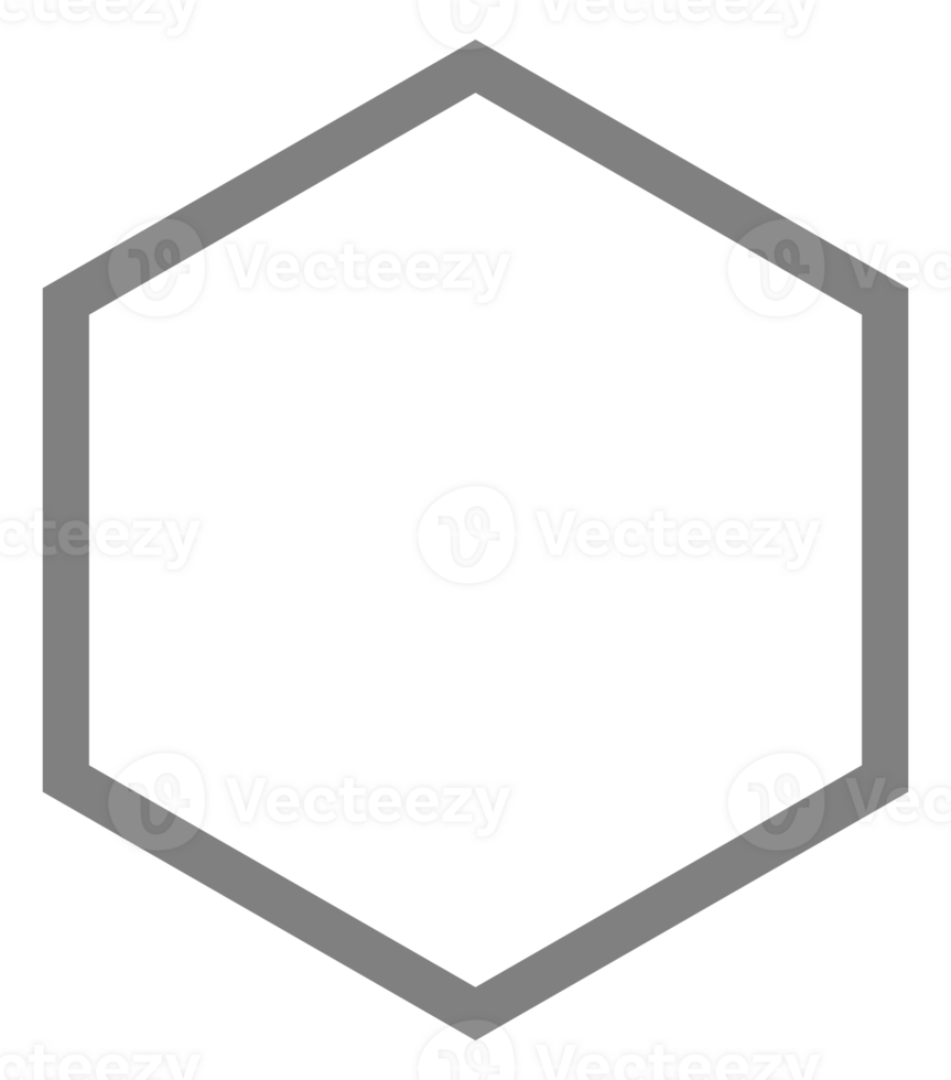 honingraat vorm geven aan, bijenkorf of bij huis het formulier, zeshoekig, kan gebruik voor kader, embleem, logo gram, appjes, pictogram, decoratie, overladen, tegel, mozaïek, achtergrond, website of grafisch ontwerp element. PNG