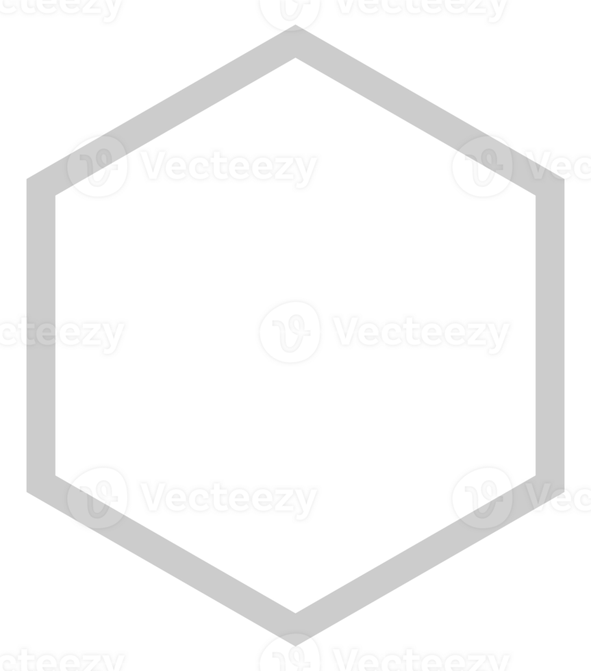 Honeycomb Shape, Beehive or Bee House Form, Hexagonal, can use for Frame, Emblem, Logo Gram, Apps, Pictogram,  Decoration, Ornate, Tile, Mosaic,  Background, Website or Graphic Design Element. PNG