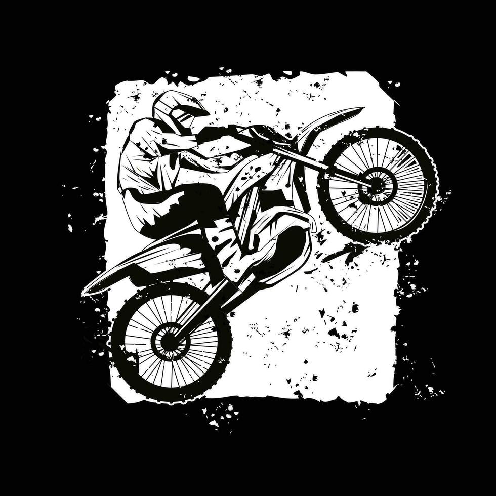 motocross saltando, vector diseño ilustración