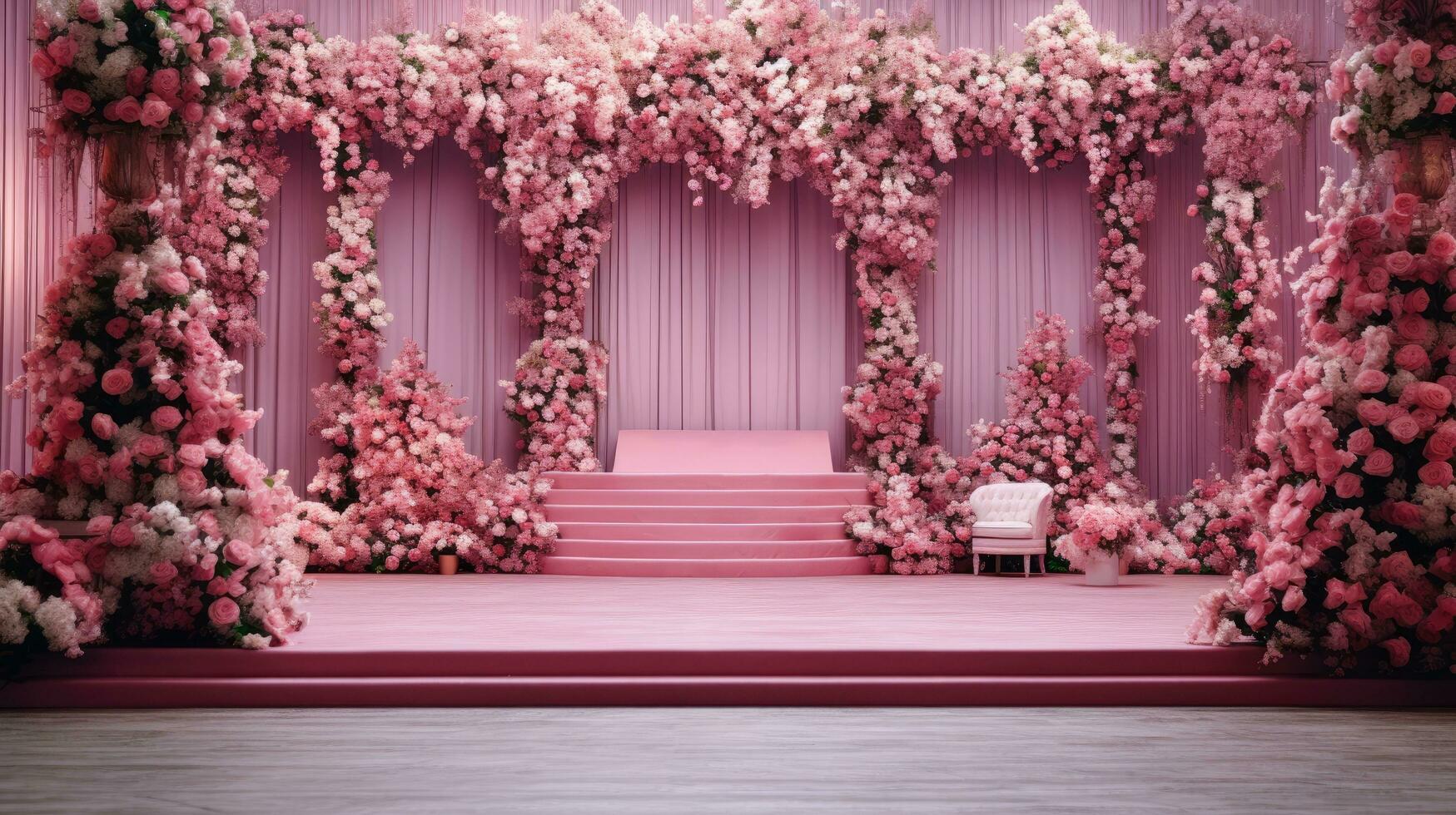 AI generated Magical wedding design for your creative work photo