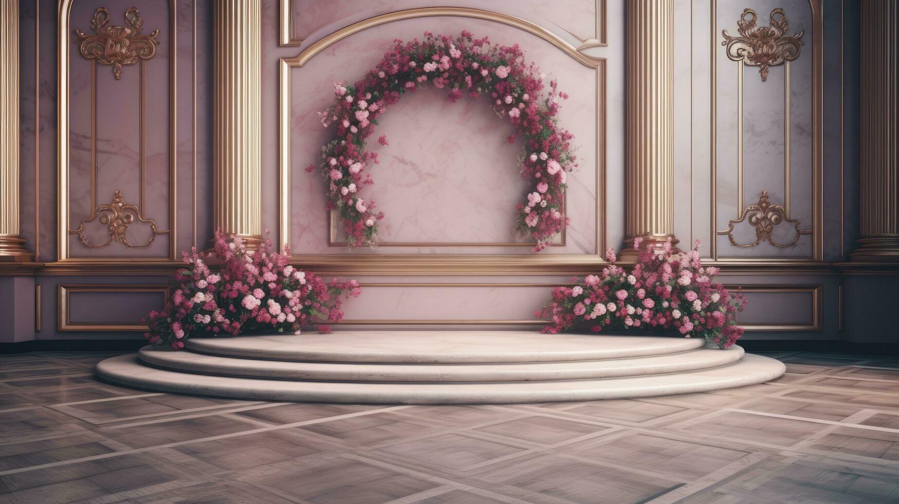 AI generated Whimsical wedding design for your creative work photo