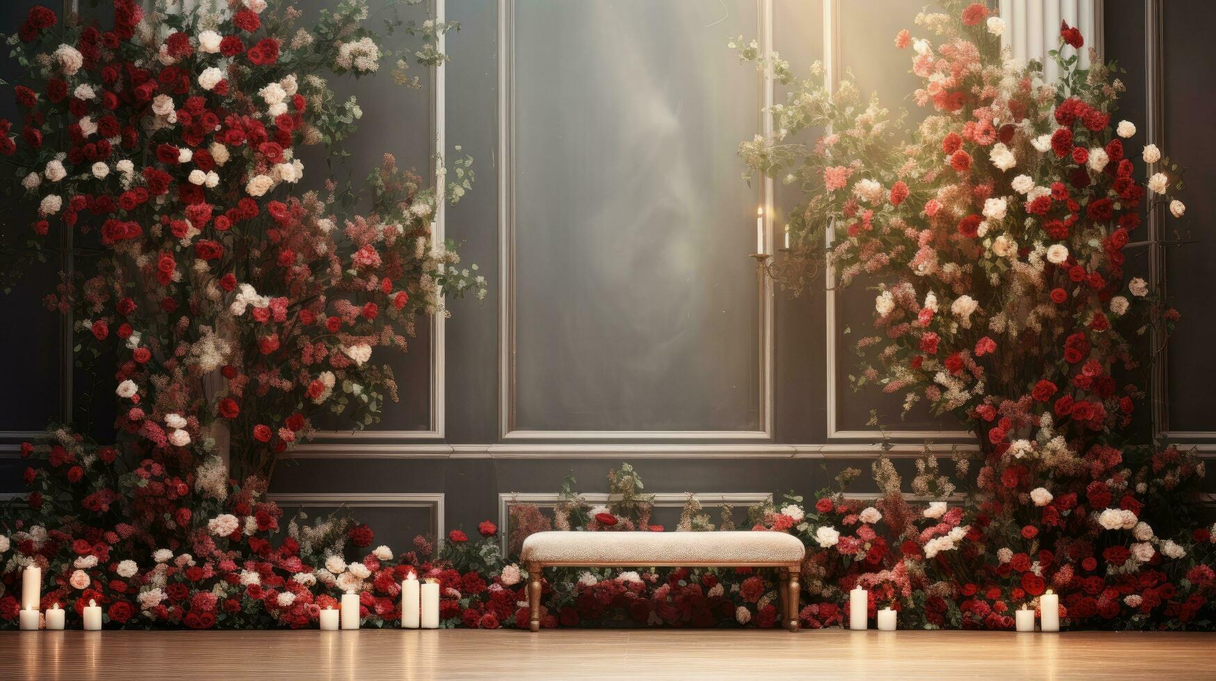 AI generated Opulent wedding design for your creative work photo