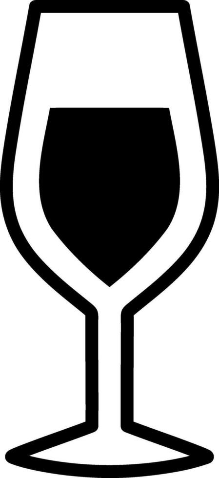 Wine glass toast icon Stencil beer drink vector