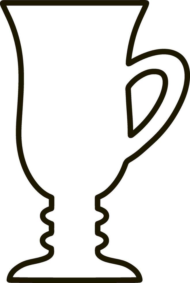 Wine glass toast icon Sketch Vector illustration
