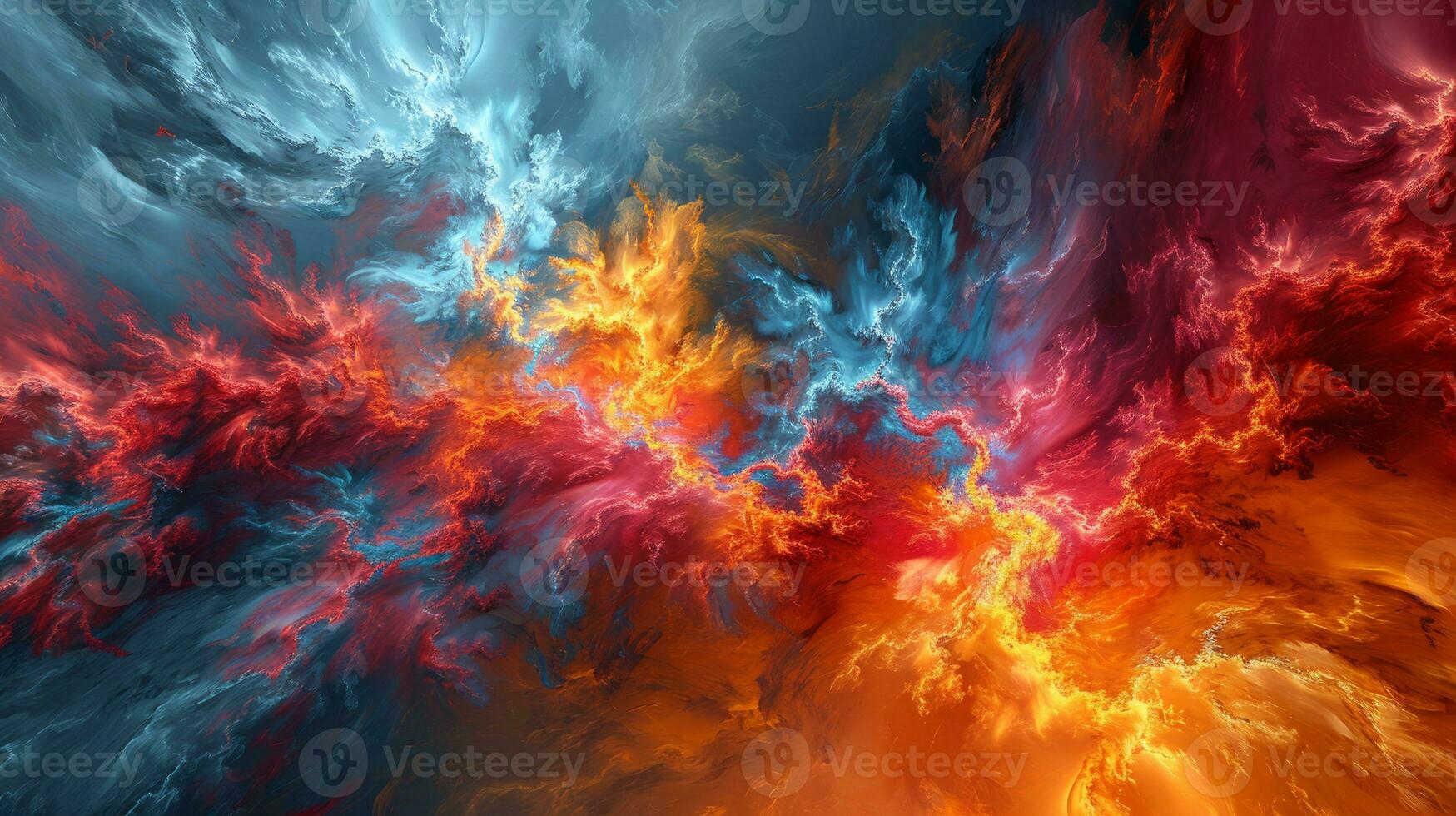 AI generated Abstract colorful background design photo