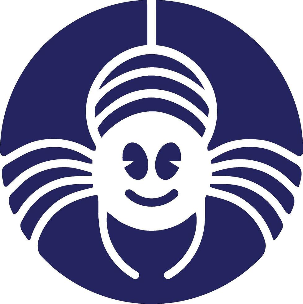 Spider logo design vector