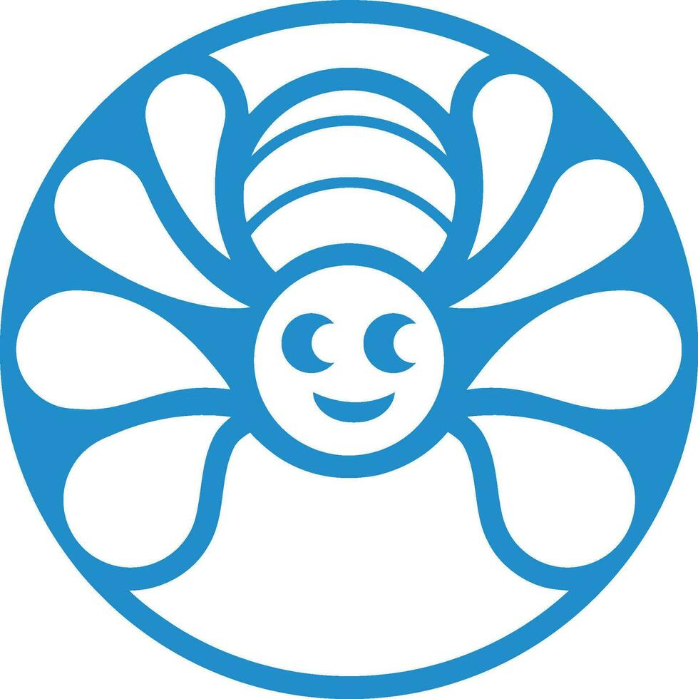 Bee logo design vector