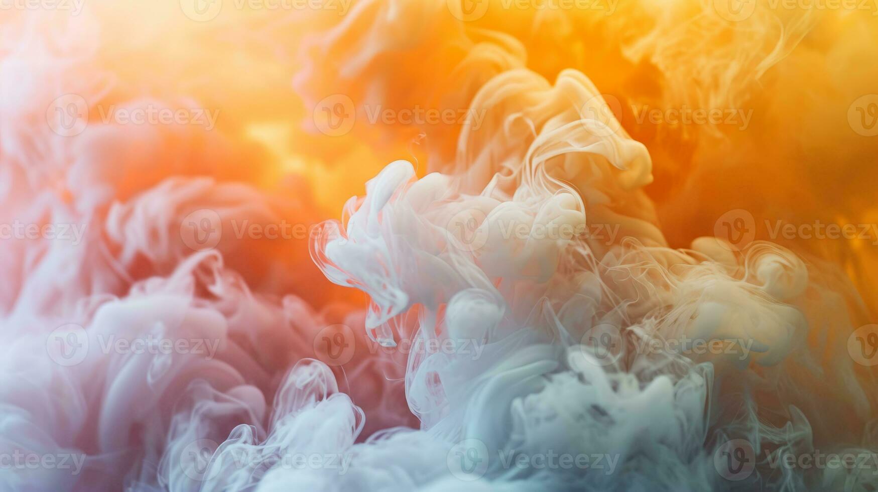 AI generated Colorful abstract background. Smoke and fog wallpaper. photo