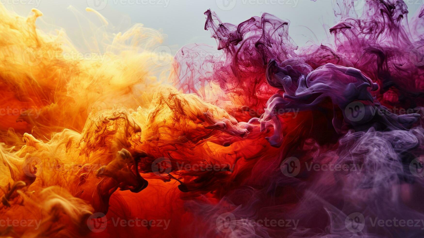 AI generated Colorful abstract background. Smoke and fog wallpaper. photo