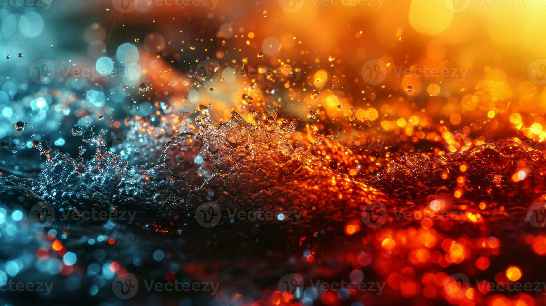 AI generated Colorful abstract background. Water wallpaper. photo