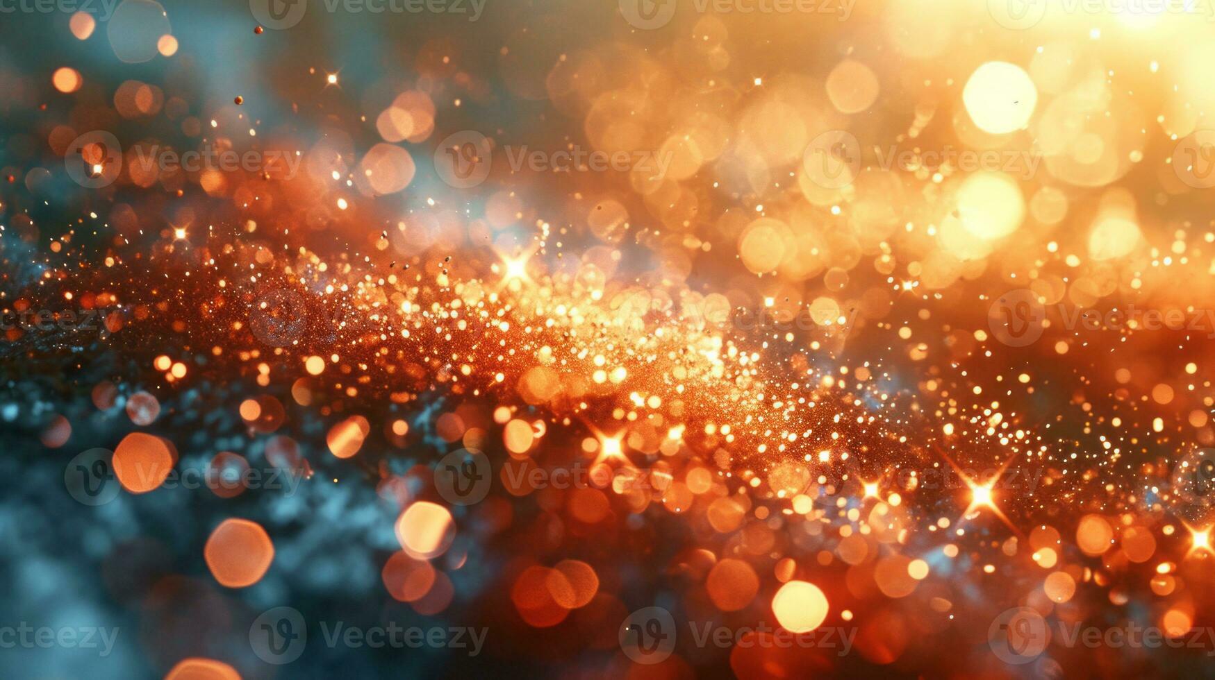 AI generated Shimmering lights. Bokeh effect. Abstract splash background design photo