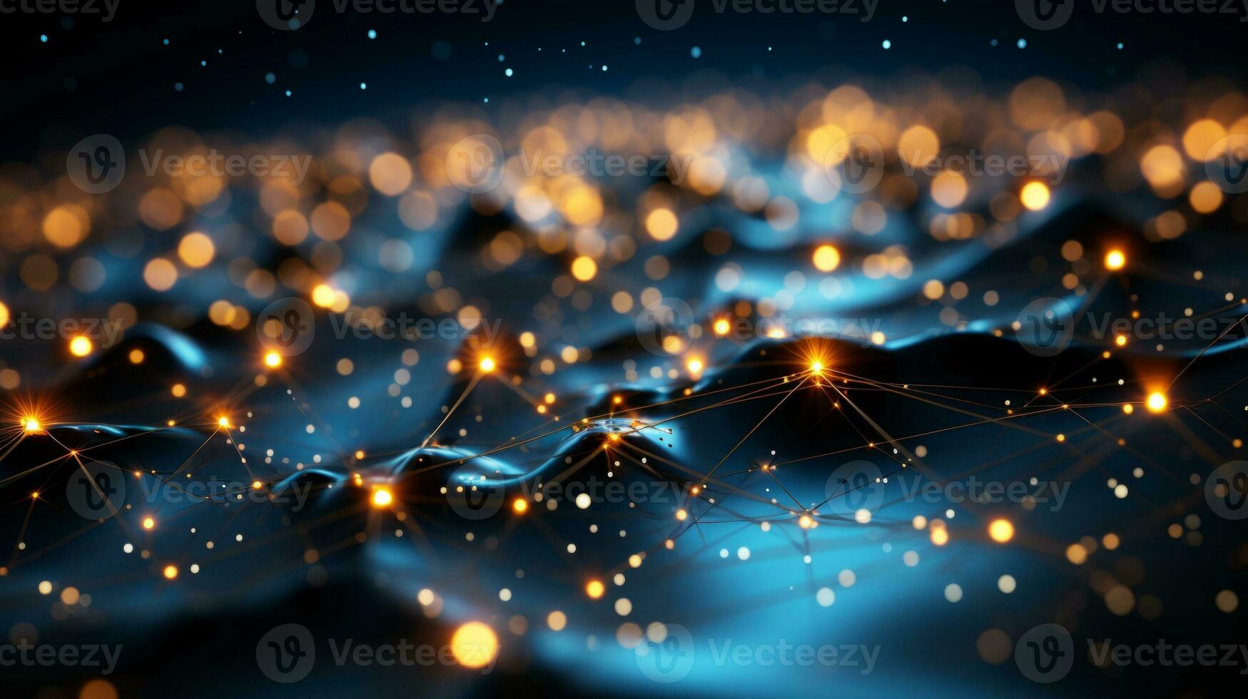 AI generated Technology Network Background Concept photo