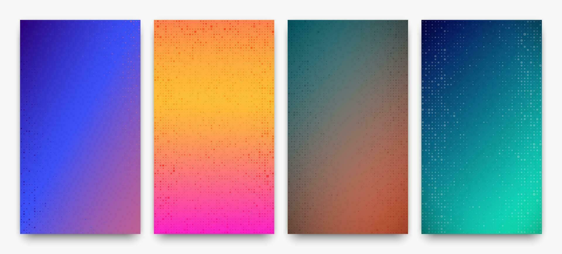 Abstract gradient geometric background of squares vector