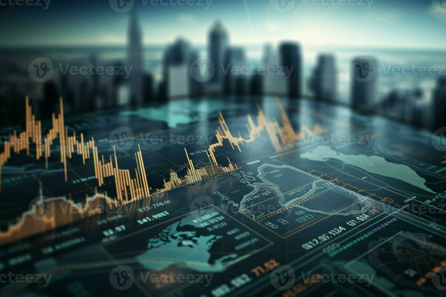 AI generated Dollar forex exchange navigating the fluctuations of global currency markets photo