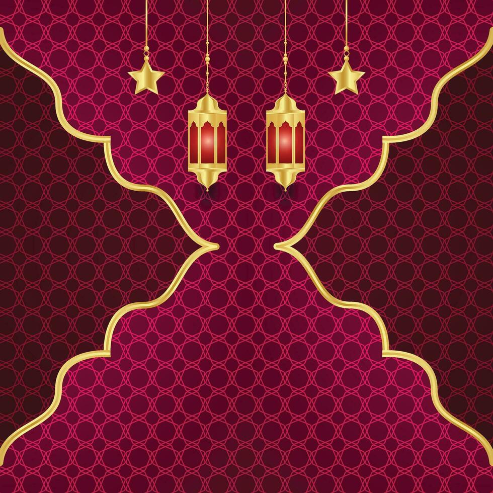 Ramadan or ramadhan kareem with masjid mosque islamic lantern transparent background arabesque pattern shab e barat shaban and laylat ul qadar vector