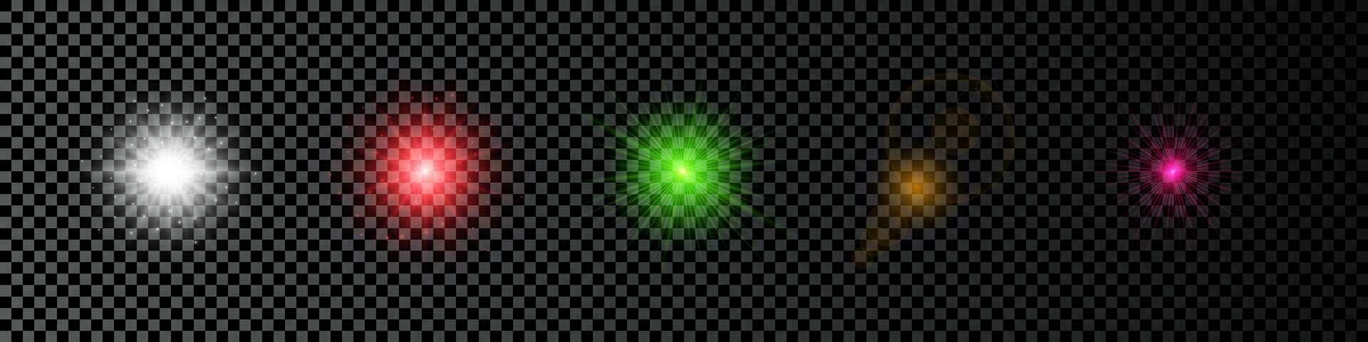 Light effect of lens flare vector