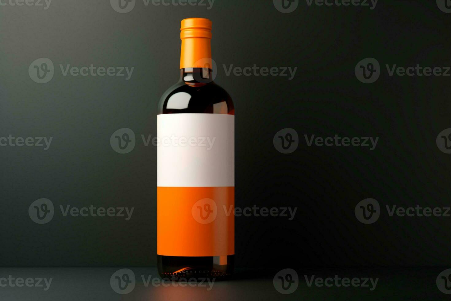 ai generado fotorrealista botella burlarse de arriba para producto presentación exhibiendo diseño variaciones y detalles foto