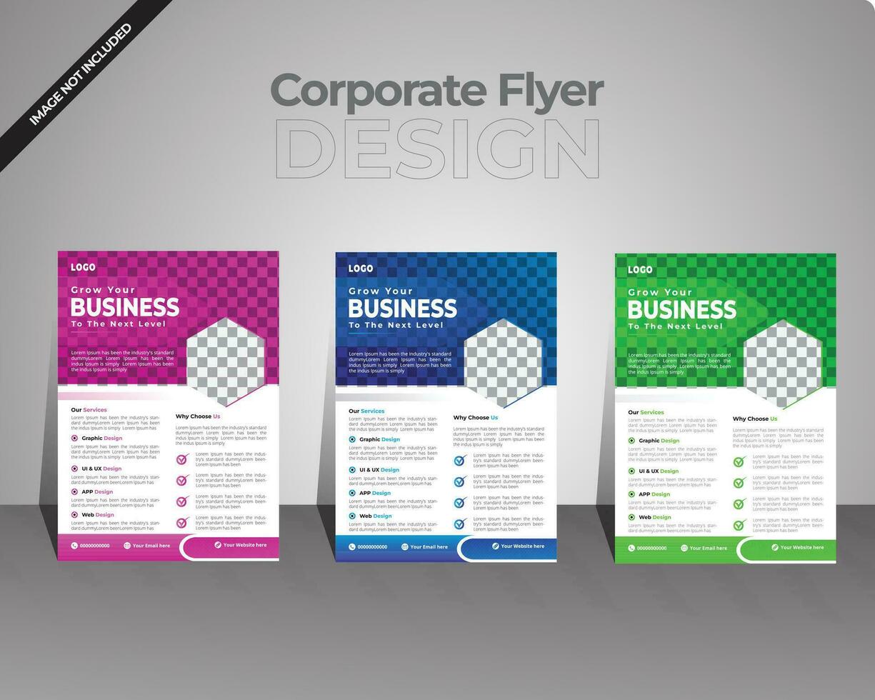 Business flyer design templat. vector