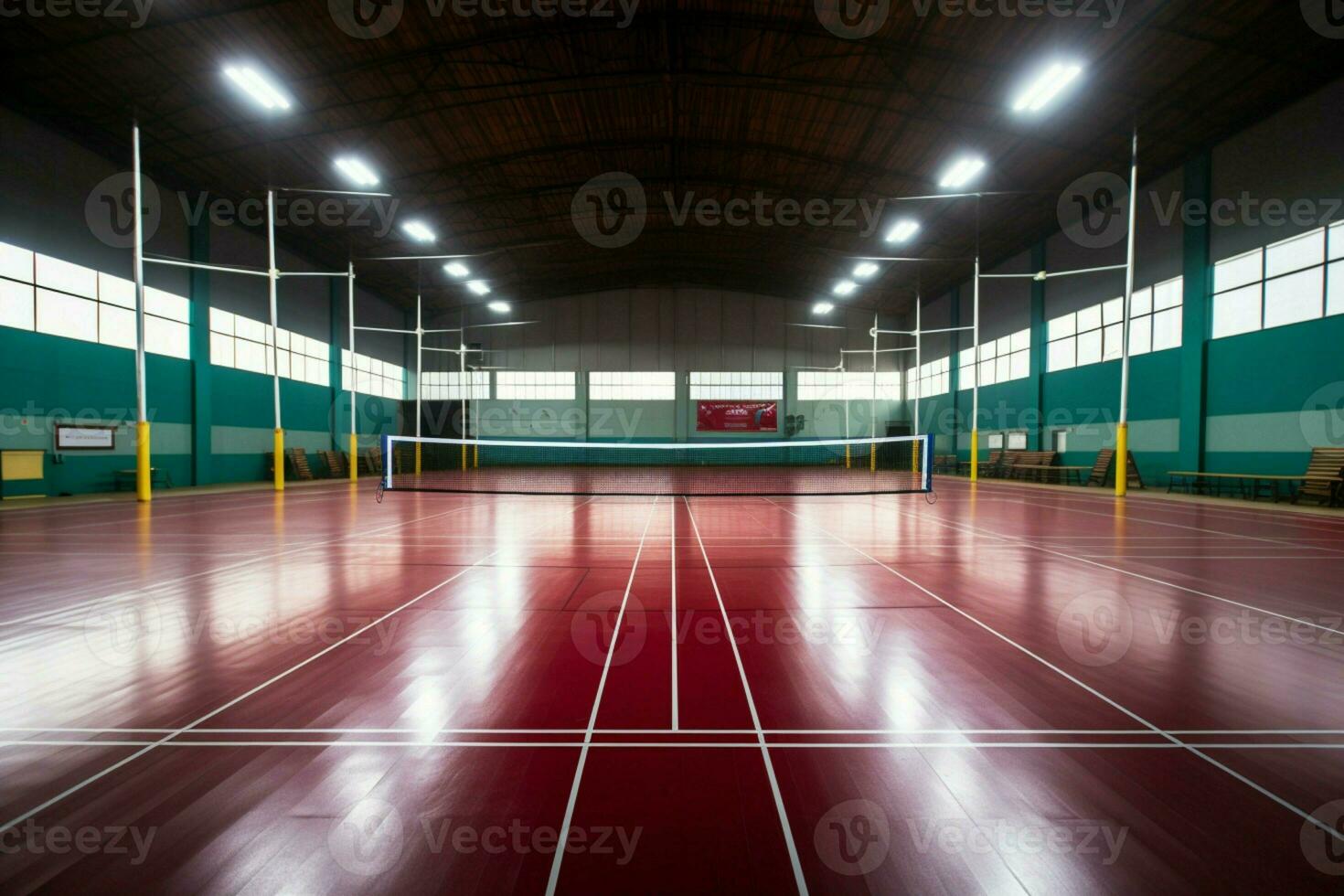 ai generado atlético ajuste interior bádminton Corte para Deportes y recreativo utilizar foto