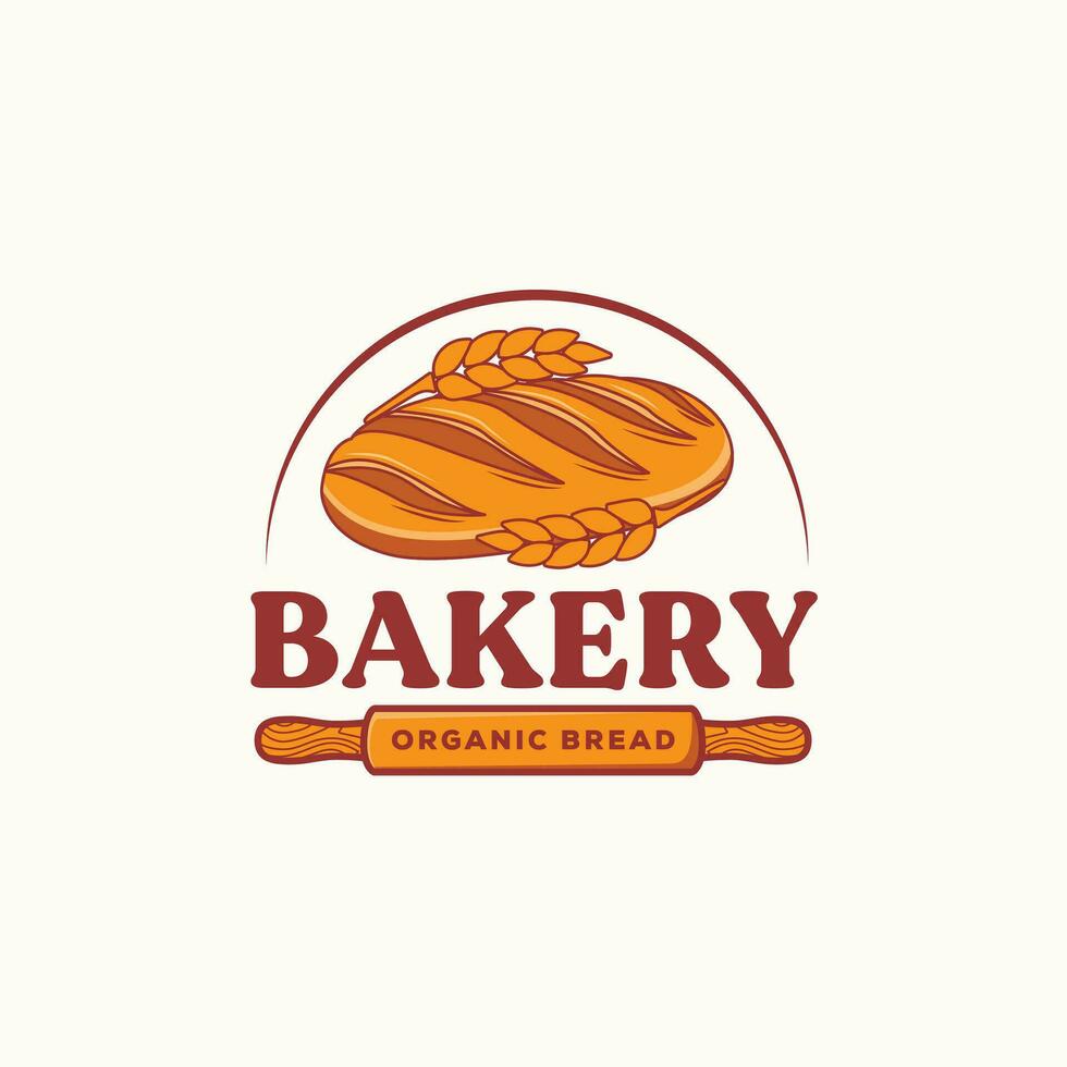 panadería producto vector logo modelo