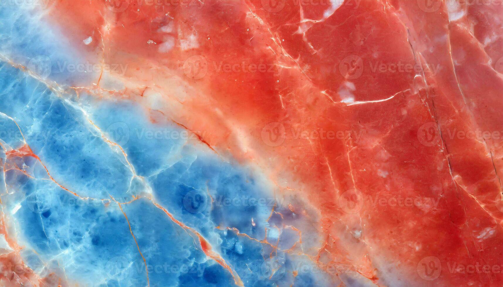 AI generated Abstract marble texture with cosmic look in blues, reds, and turquoise Fluid marble texture and organic pattern generated by ai photo