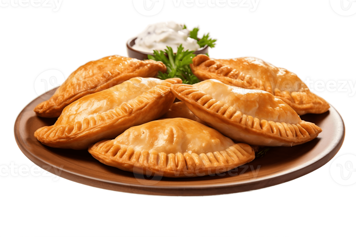AI generated Empanadas on Transparent Background. AI png