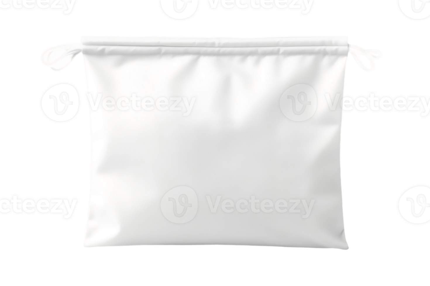 AI generated Blank Pouch Bag Isolated on a Transparent Background. AI png