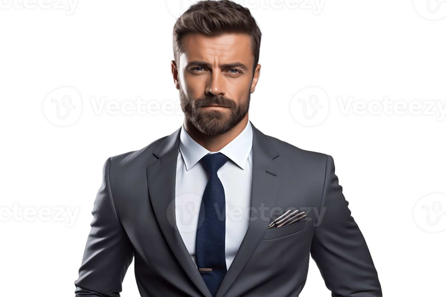 AI generated Business Professional in a Suit on Transparent Background. AI png