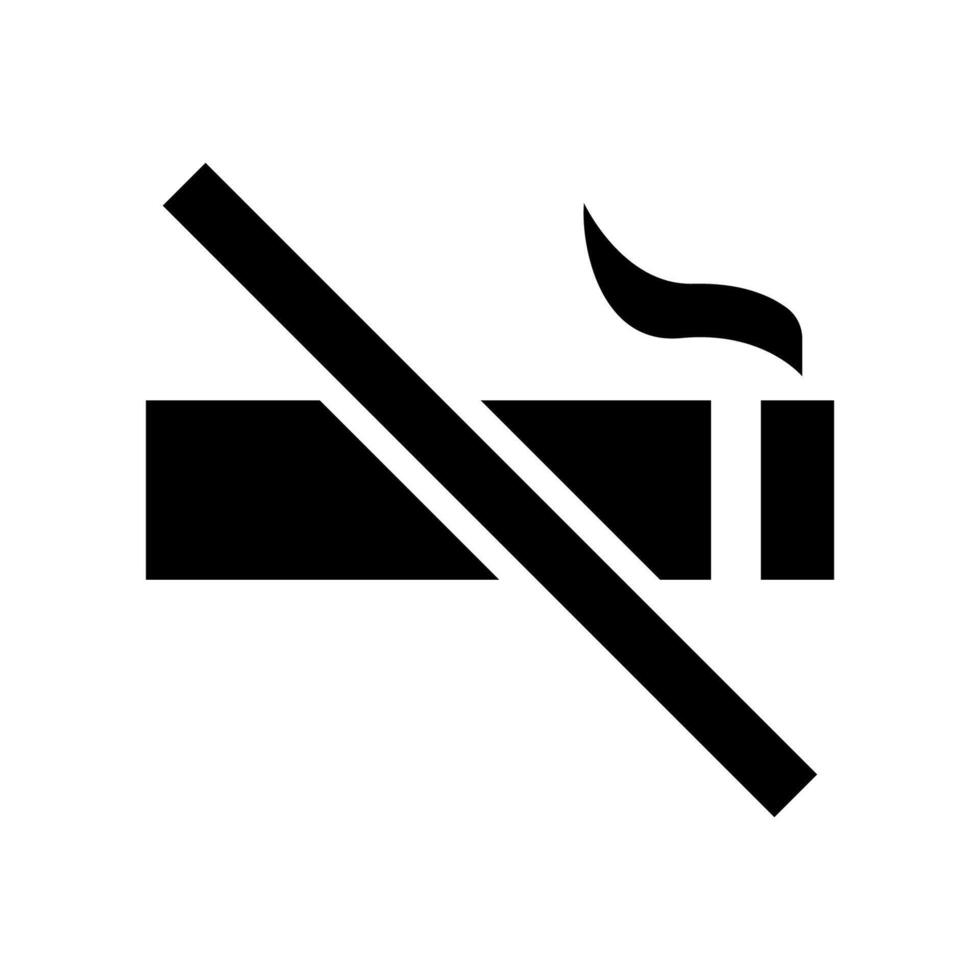 No smoking sign on white background vector