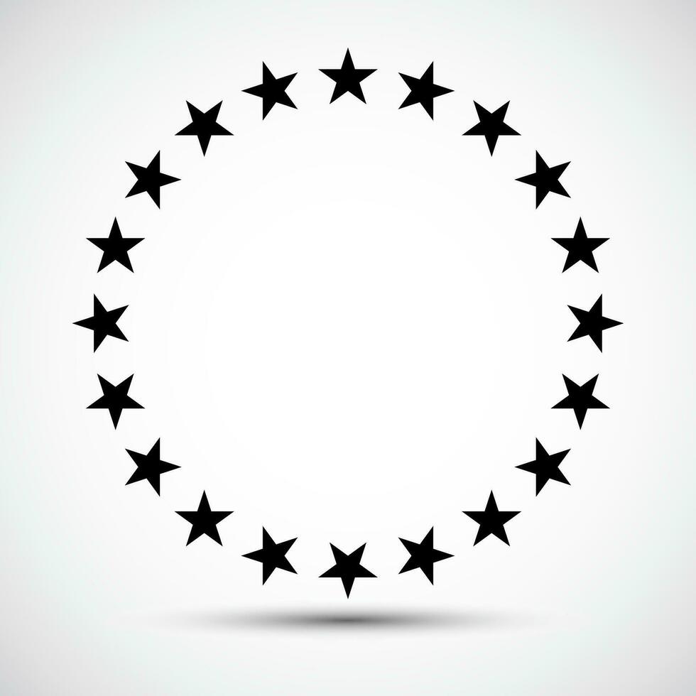 Star in circle icon Symbol Sign Isolate on White Background,Vector Illustration EPS.10 vector