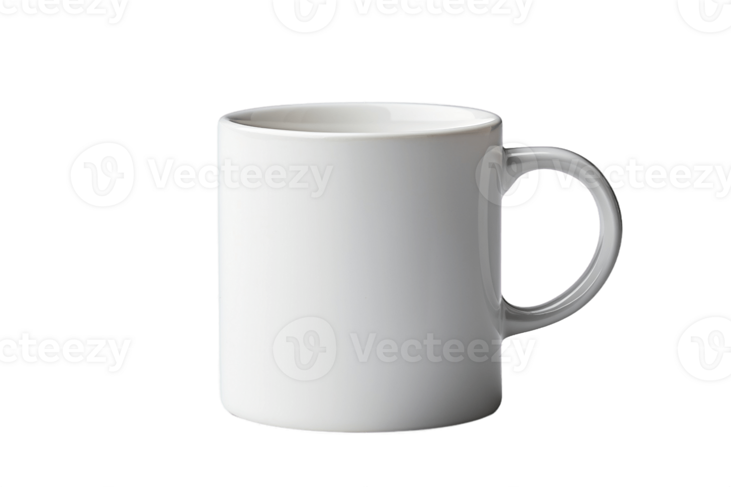 AI generated Empty Coffee Mug Mockup Isolated on a transparent Background. AI png