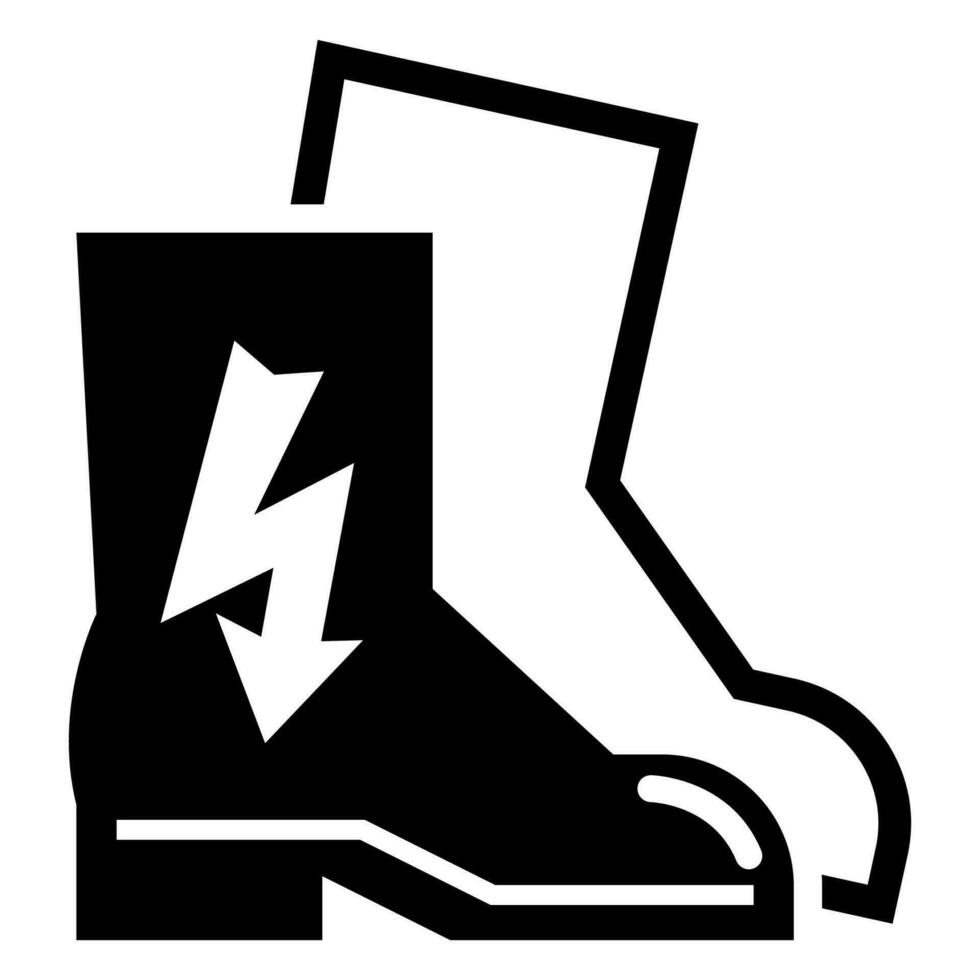 Symbol Wear Electric Shoes Sign Isolate On White Background vector