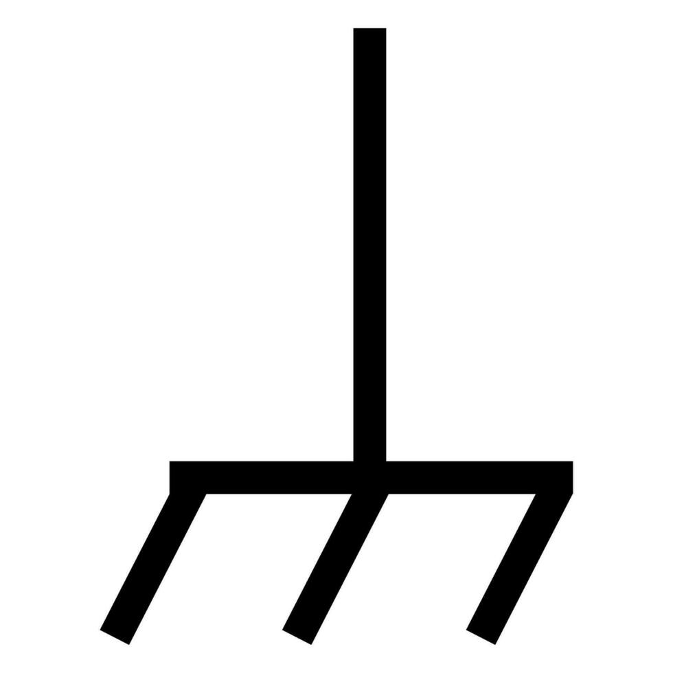 Signo de símbolo de chasis de bastidor sobre fondo blanco. vector