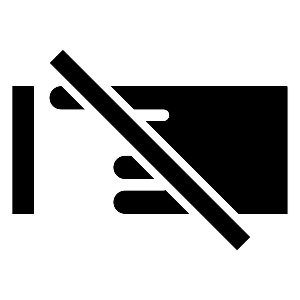 Warning Signs International Do Not Touch Symbol vector