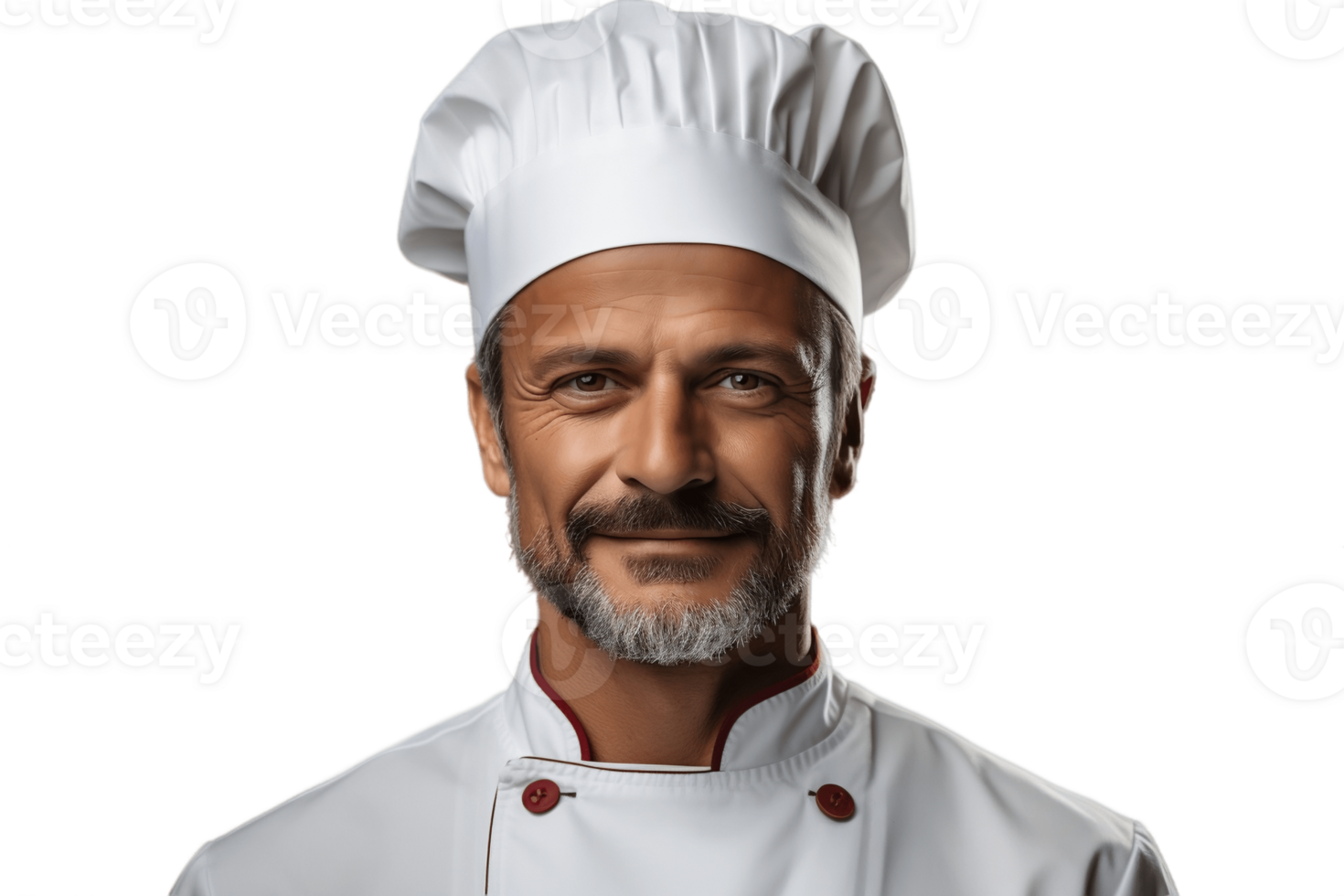 AI generated Chef Wearing a Chef's Hat on Transparent Background. AI png