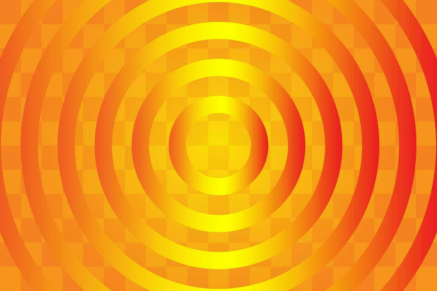Stylized geometric pattern and background. Orange elements with box and circles gradient. Dynamic shapes composition. vector
