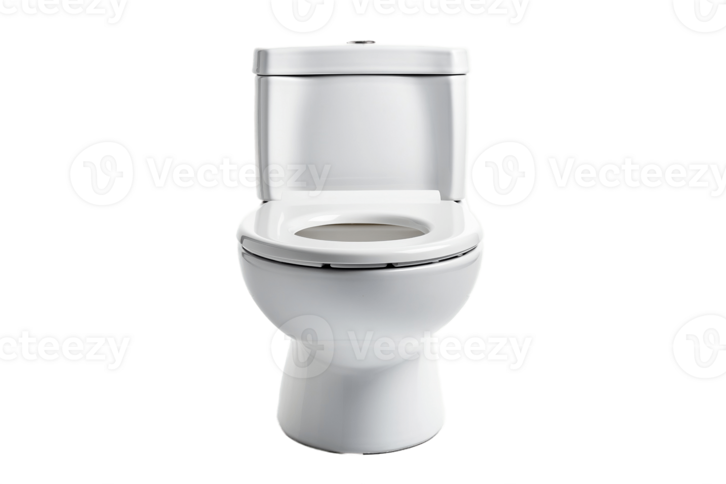 AI generated Toilet Bowl Open Isolated on a Transparent Background. AI png