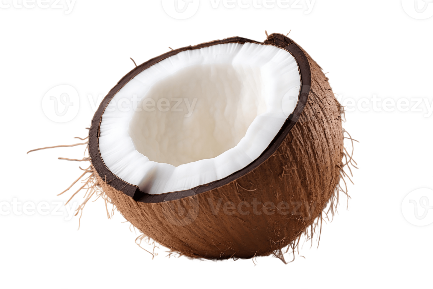 AI generated Coconut on a Transparent Background. AI png