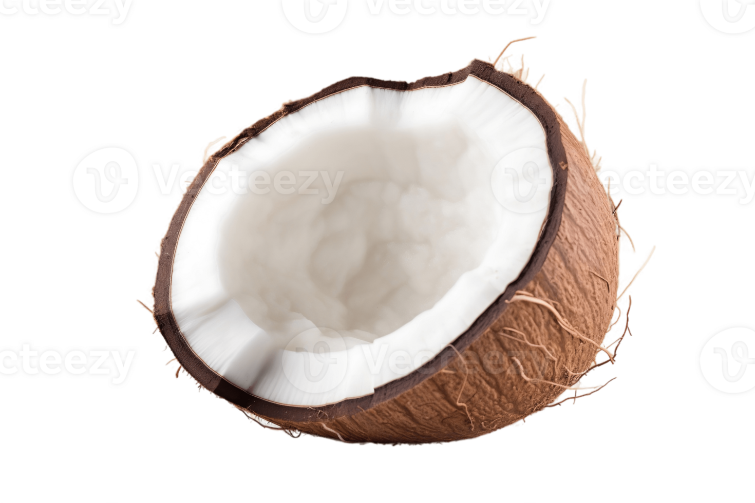 AI generated Coconut on a Transparent Background. AI png
