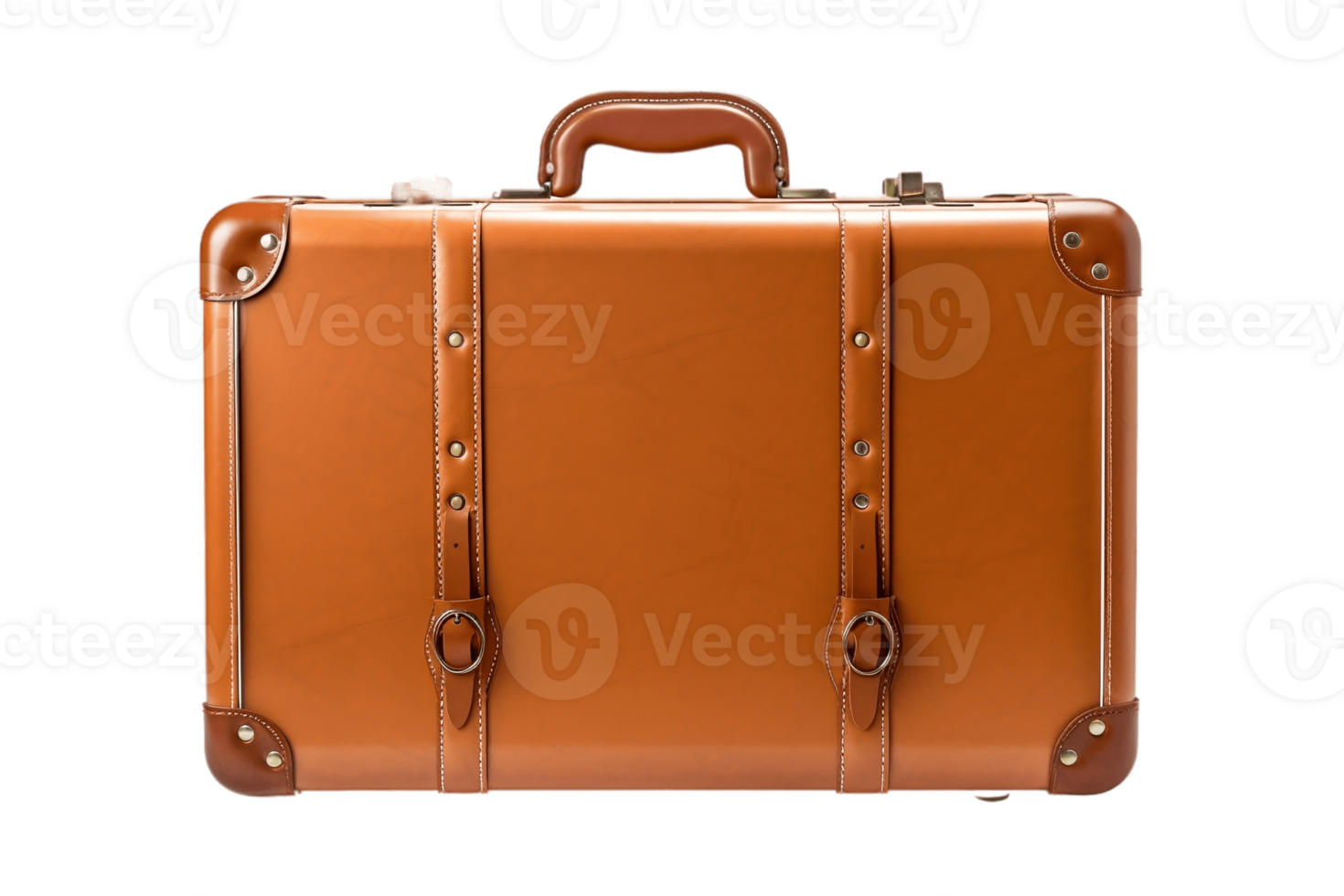 AI generated Suitcase Isolated on a Transparent Background. AI png