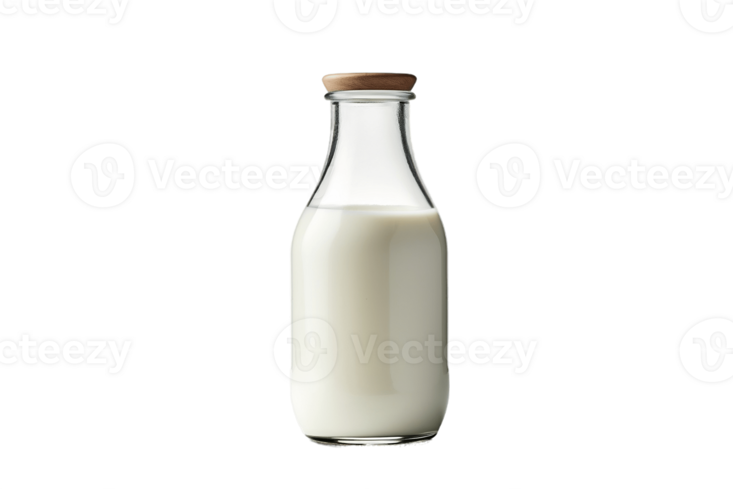 AI generated Bottle of Milk Isolated on a Transparent Background. AI png