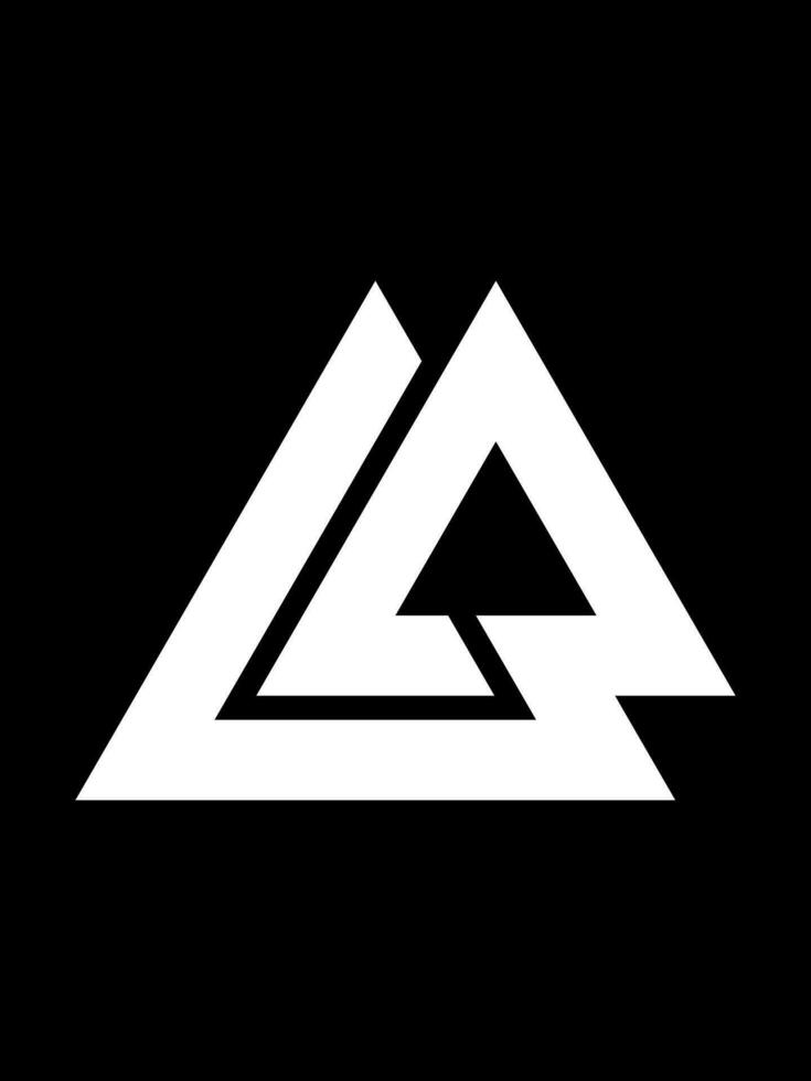 la monograma logo modelo vector