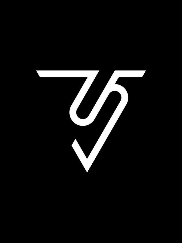 USY monogram logo template vector