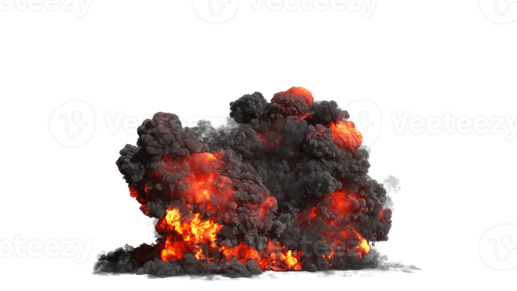 Fire Explosion effect element. 3d illustration png