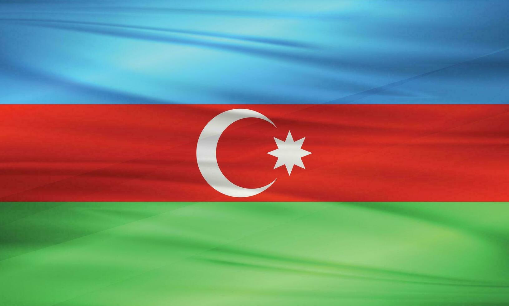 Illustration of Azerbaijan Flag and Editable vector Azerbaijan Country Flag