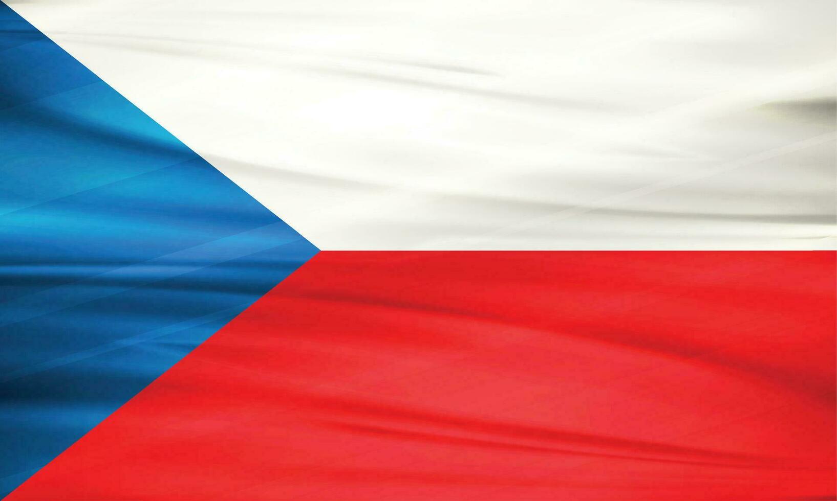 ilustración de checo república bandera y editable vector checo república país bandera