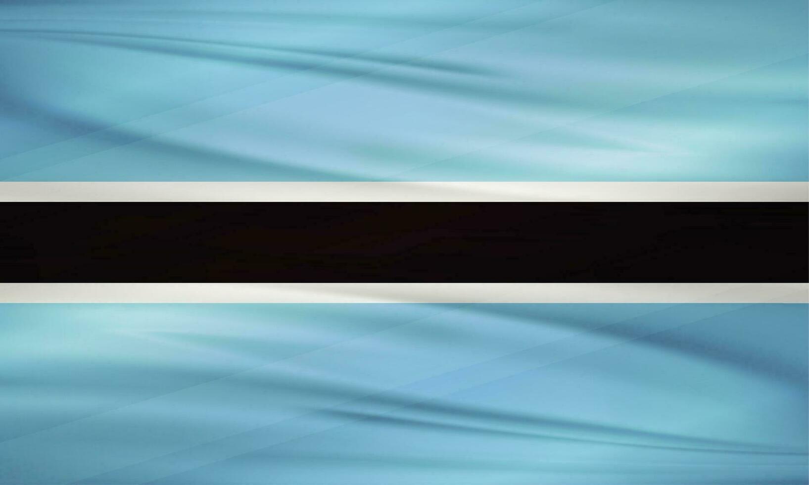 Illustration of Botswana Flag and Editable vector Botswana Country Flag