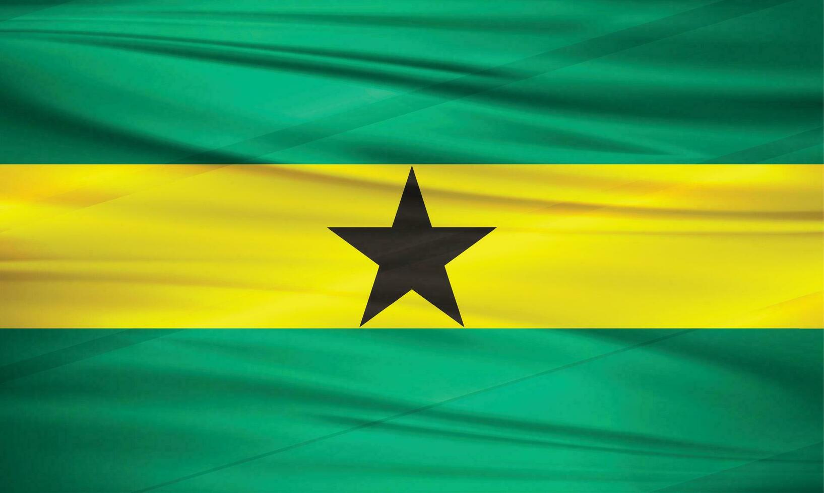 Illustration of Ghana Flag and Editable Vector of Ghana Country Flag