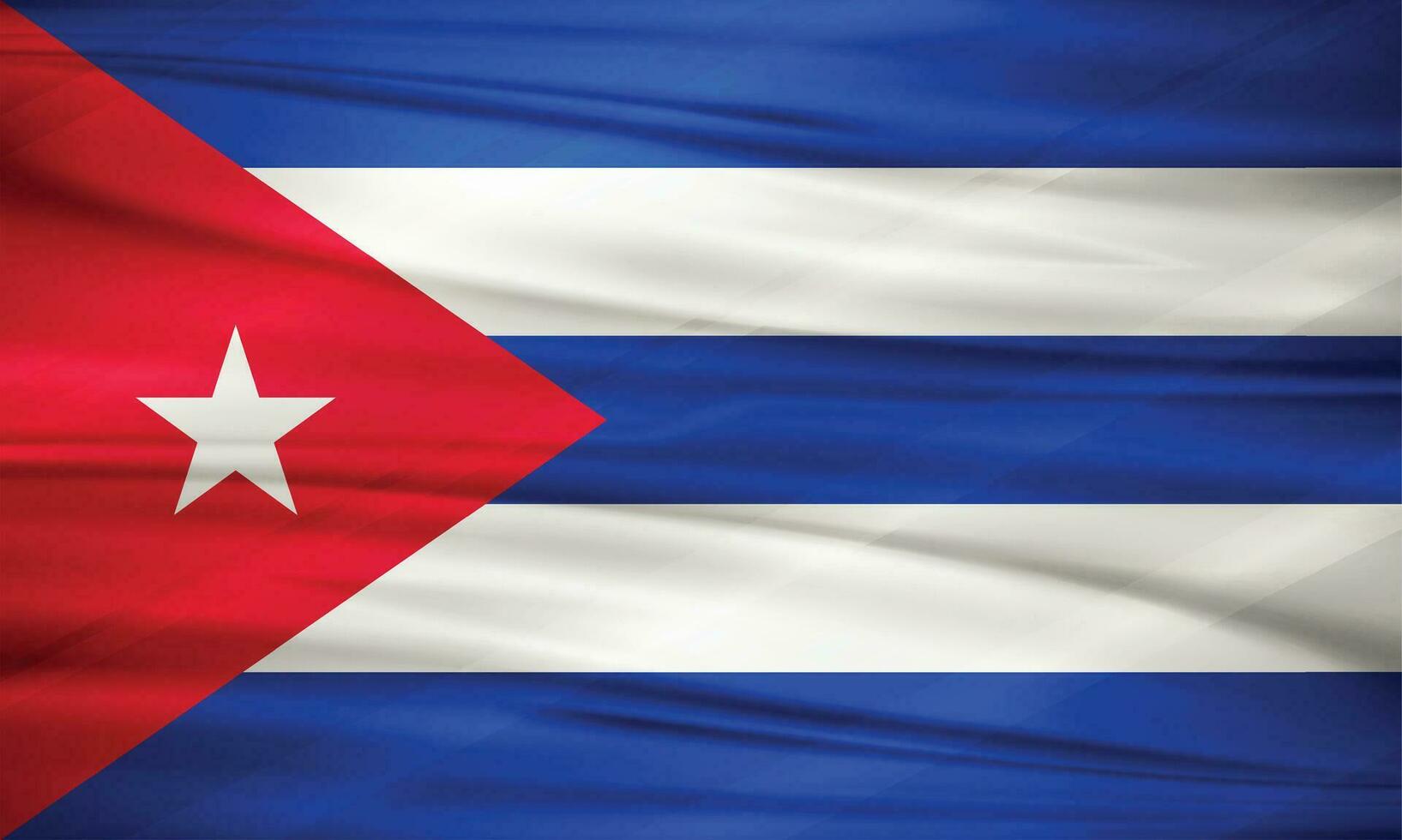 Illustration of Cuba Flag and Editable Vector of Cuba Country Flag