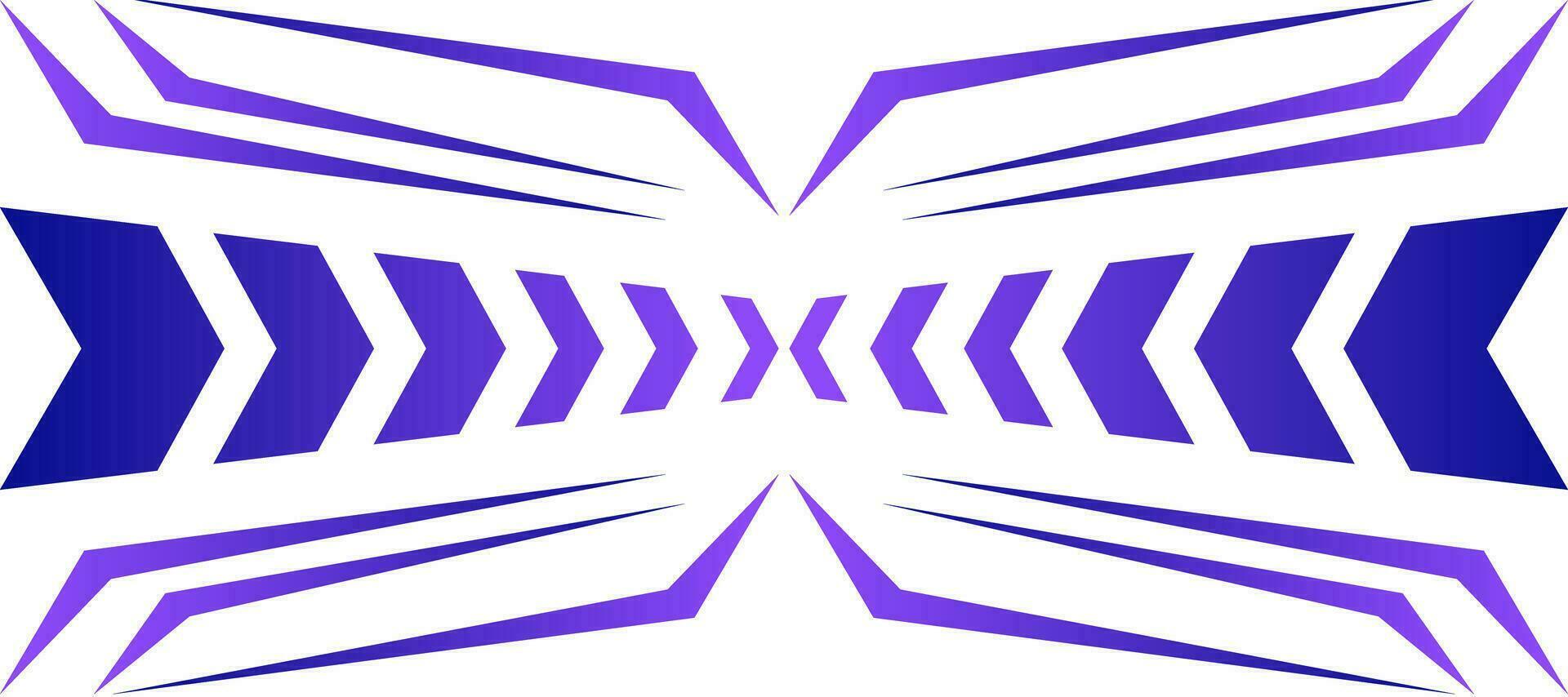 sporty chevron violet gradient geometric modern gaming jersey background vector